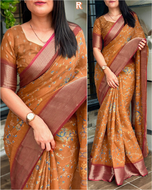 A perfect soft cotton sarees that will make feel comfortable wherever you go - Swaraas