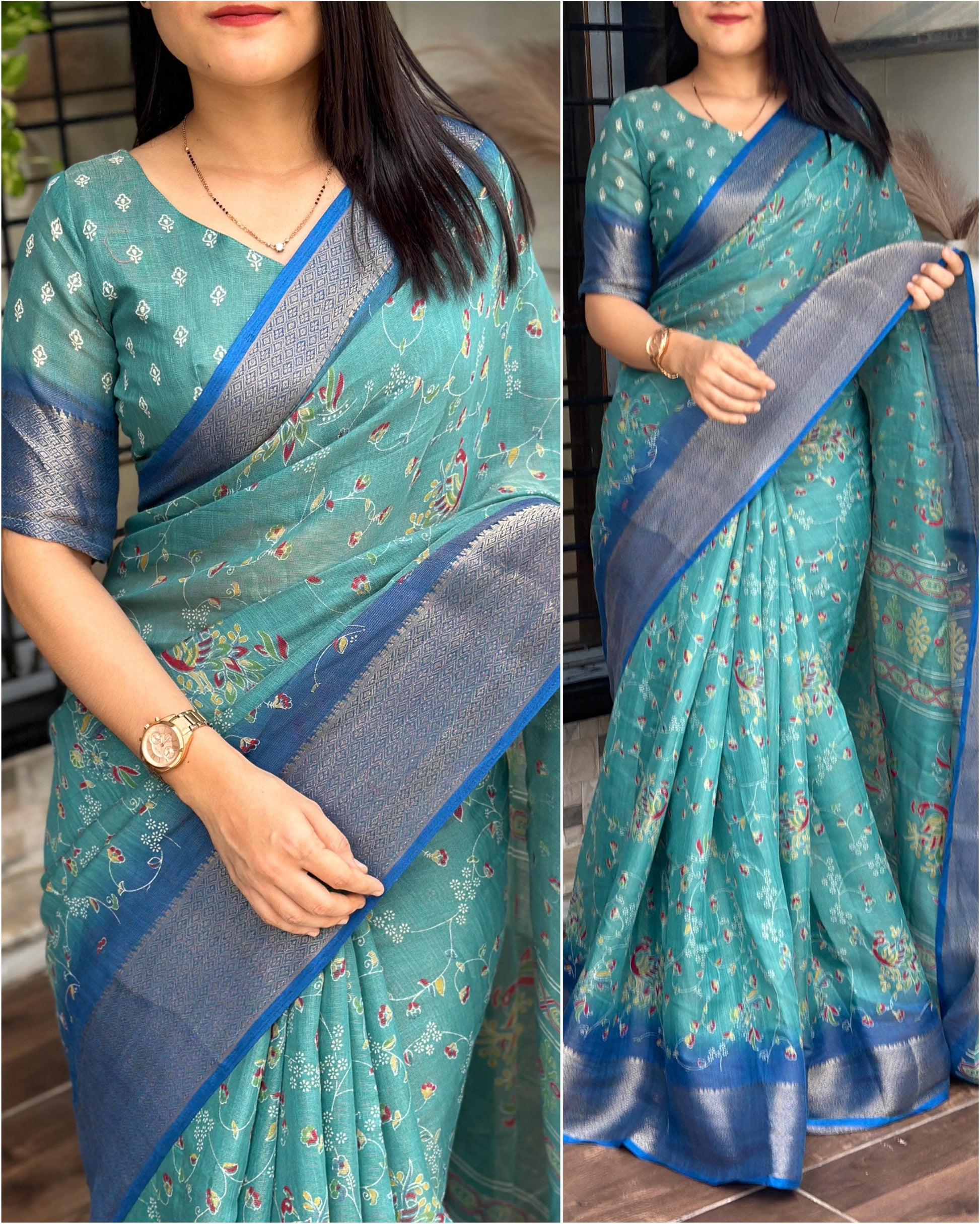 A perfect soft cotton sarees that will make feel comfortable wherever you go - Swaraas