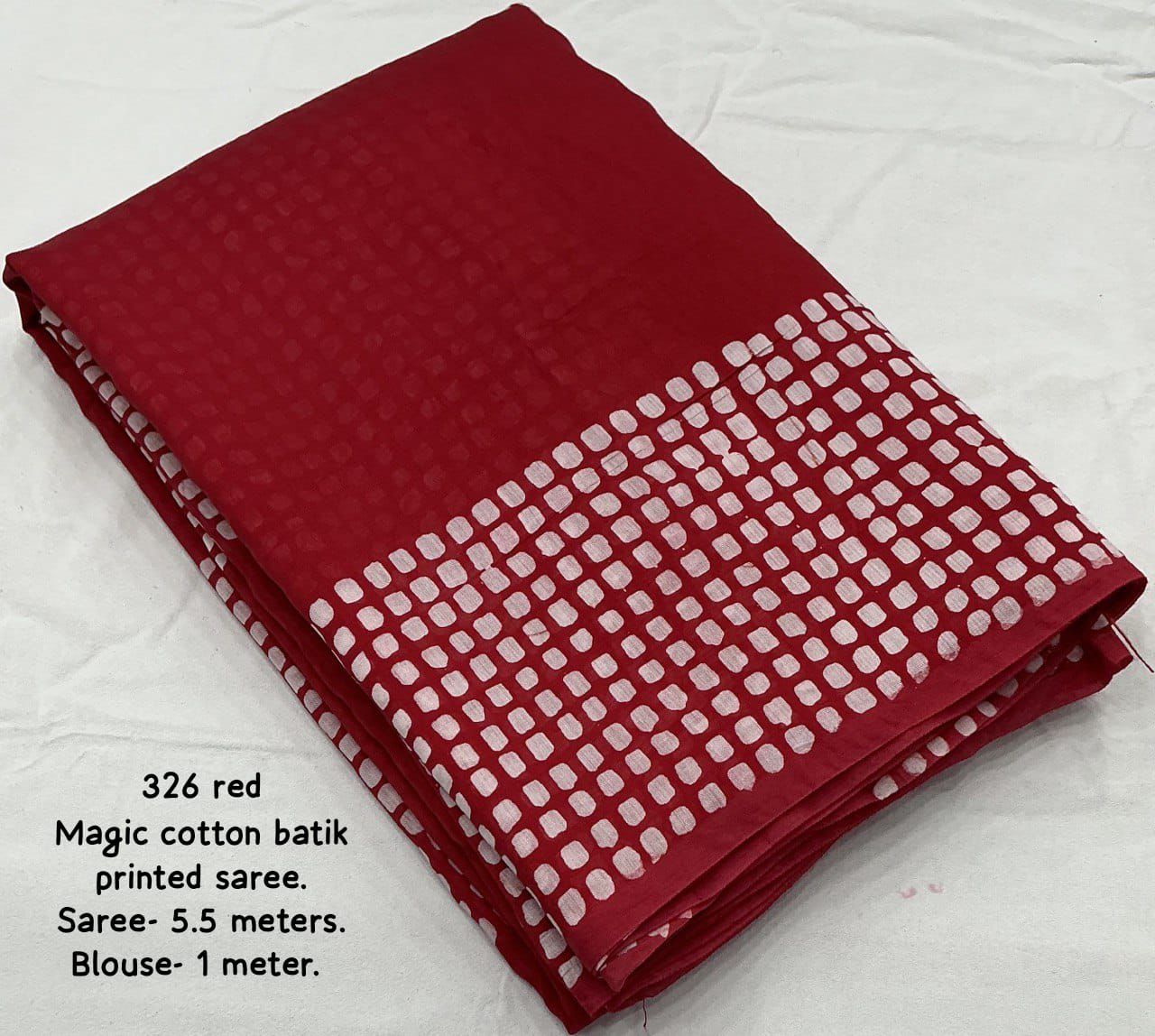 Pure Chanderi Cotton Saree with Traditional Batik Print & Matching Blouse – Lightweight Ethnic Wear | Swaraas.in