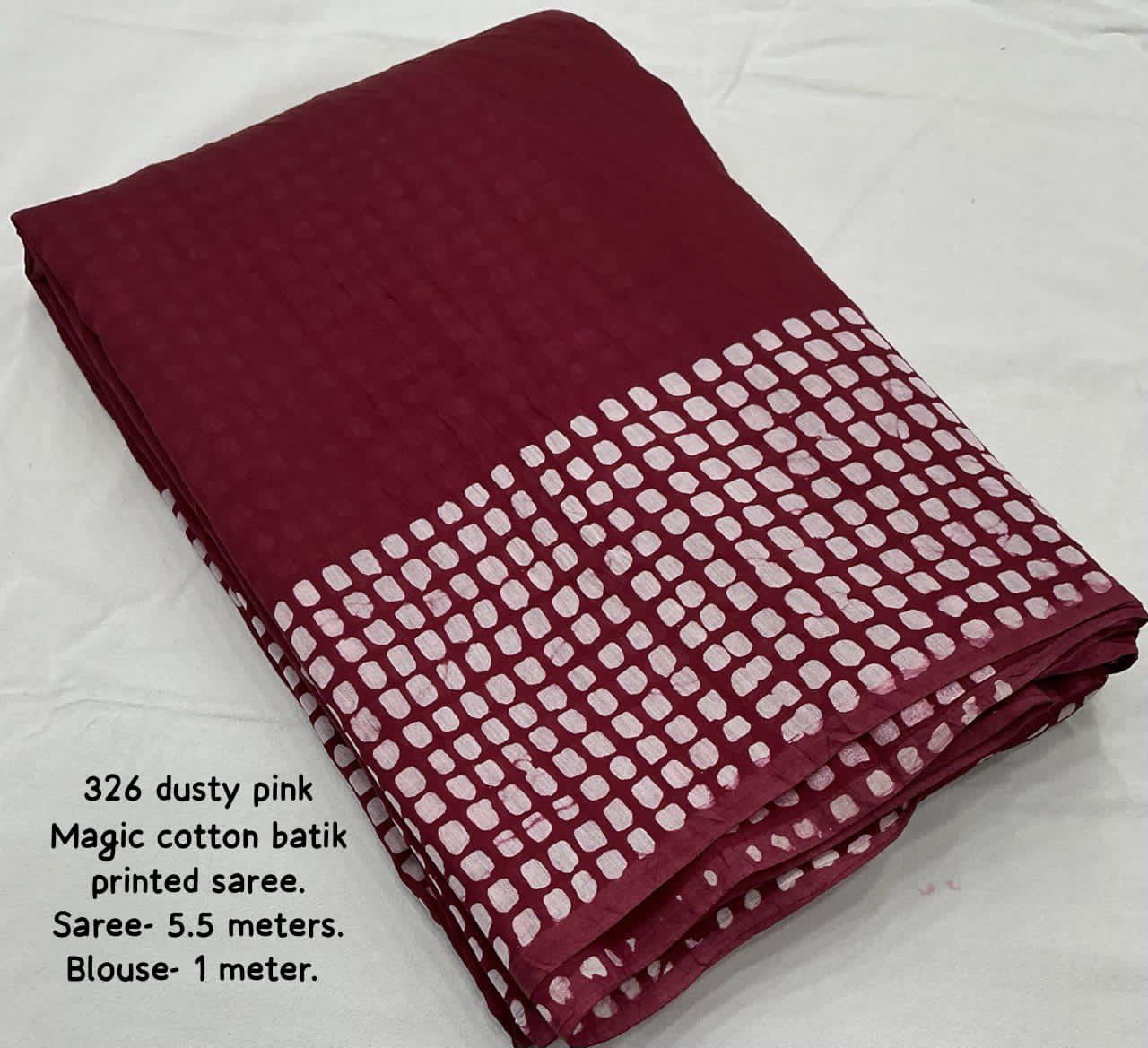 Pure Chanderi Cotton Saree with Traditional Batik Print & Matching Blouse – Lightweight Ethnic Wear | Swaraas.in