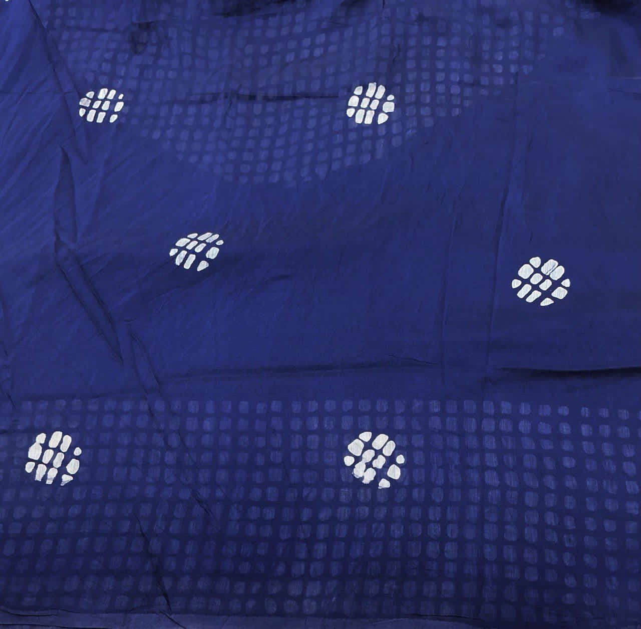 Pure Chanderi Cotton Saree with Traditional Batik Print & Matching Blouse – Lightweight Ethnic Wear | Swaraas.in
