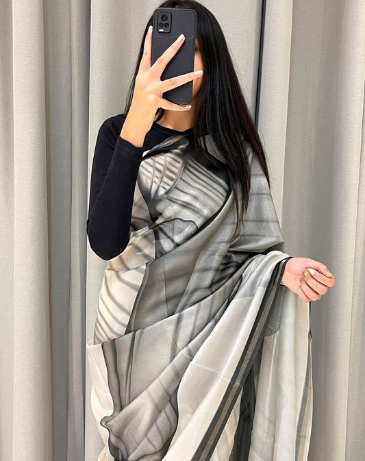 Pure Handloom Tussar Silk Saree with Rich Pallu and Elegant Golden Zari Border