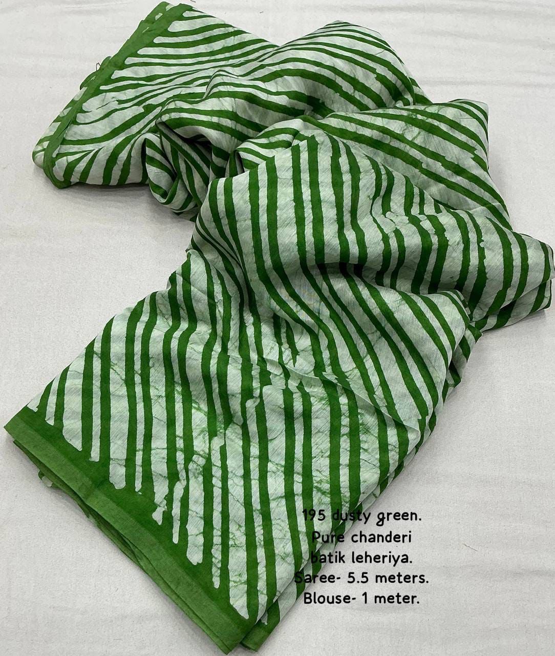 Pure Chanderi Cotton Saree with Hand Batik Print & Tassel Pallu | Elegant Ethnic Wear