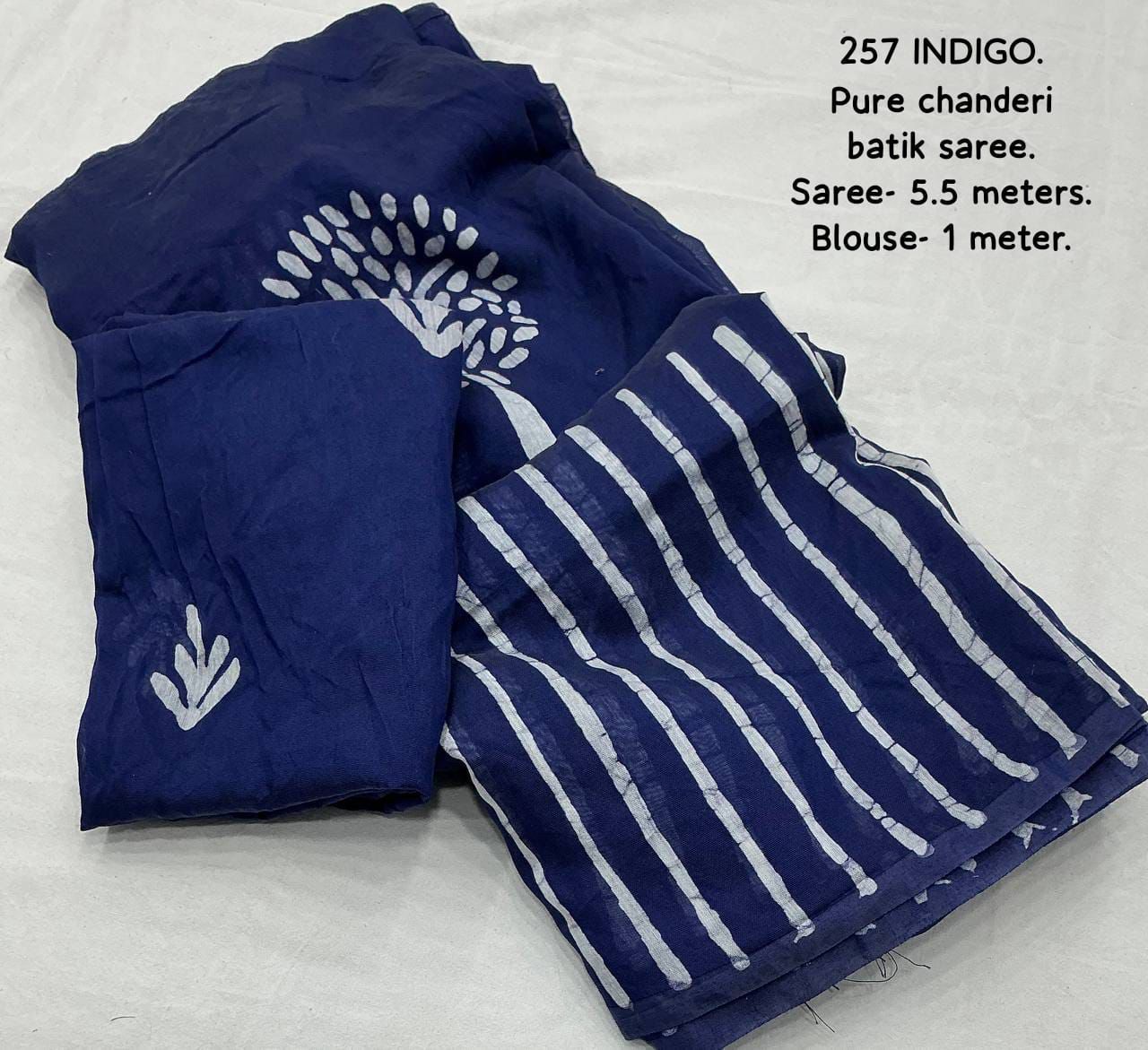 Pure Chanderi Cotton Saree with Hand Batik Print & Tassel Pallu | Elegant Ethnic Wear