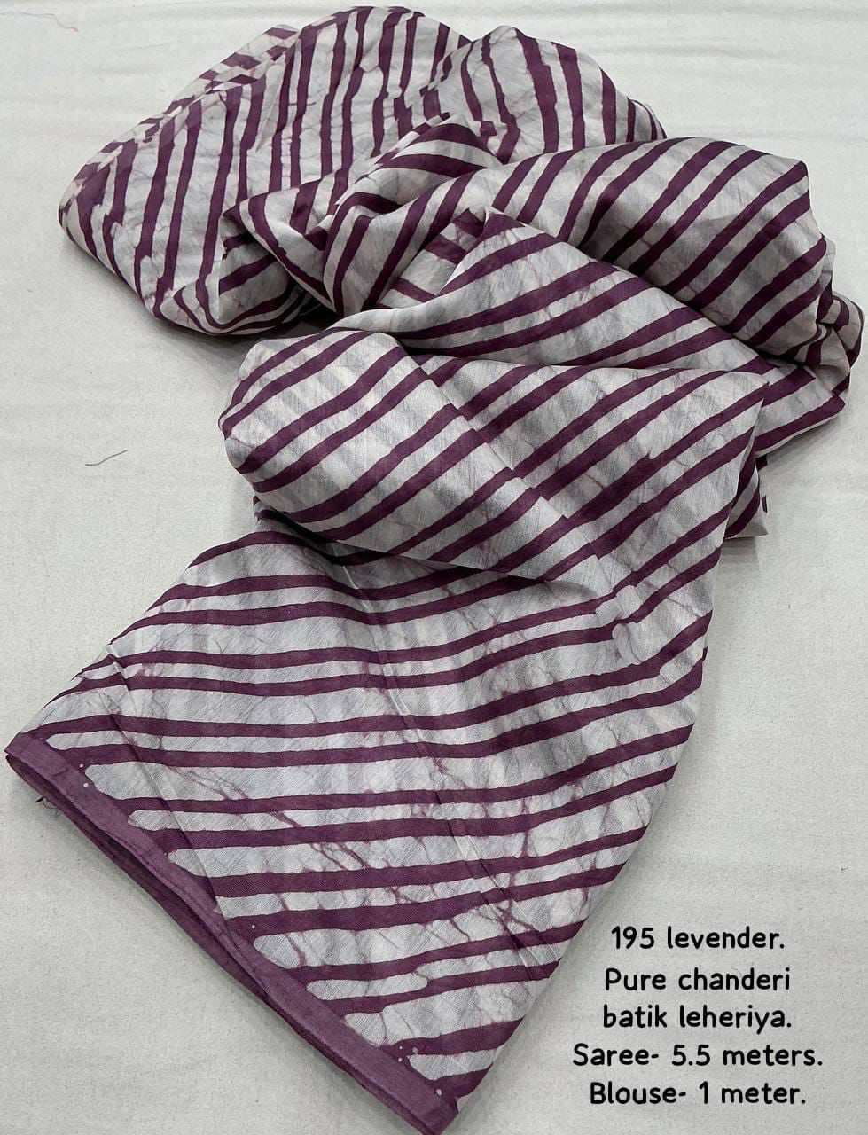 Pure Chanderi Cotton Saree with Hand Batik Print & Tassel Pallu | Elegant Ethnic Wear