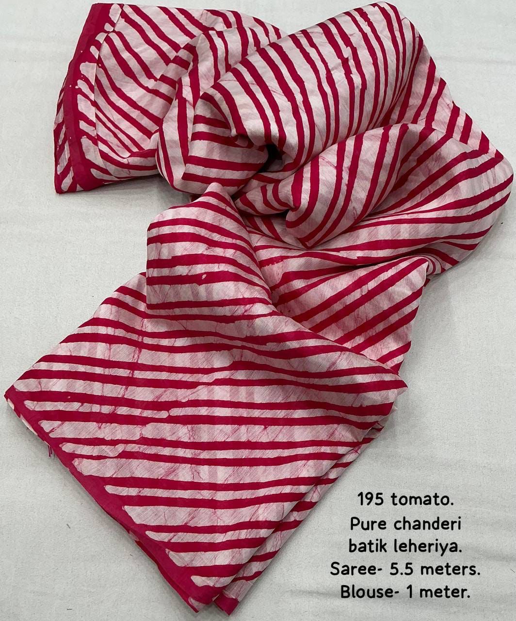 Pure Chanderi Cotton Saree with Hand Batik Print & Tassel Pallu | Elegant Ethnic Wear