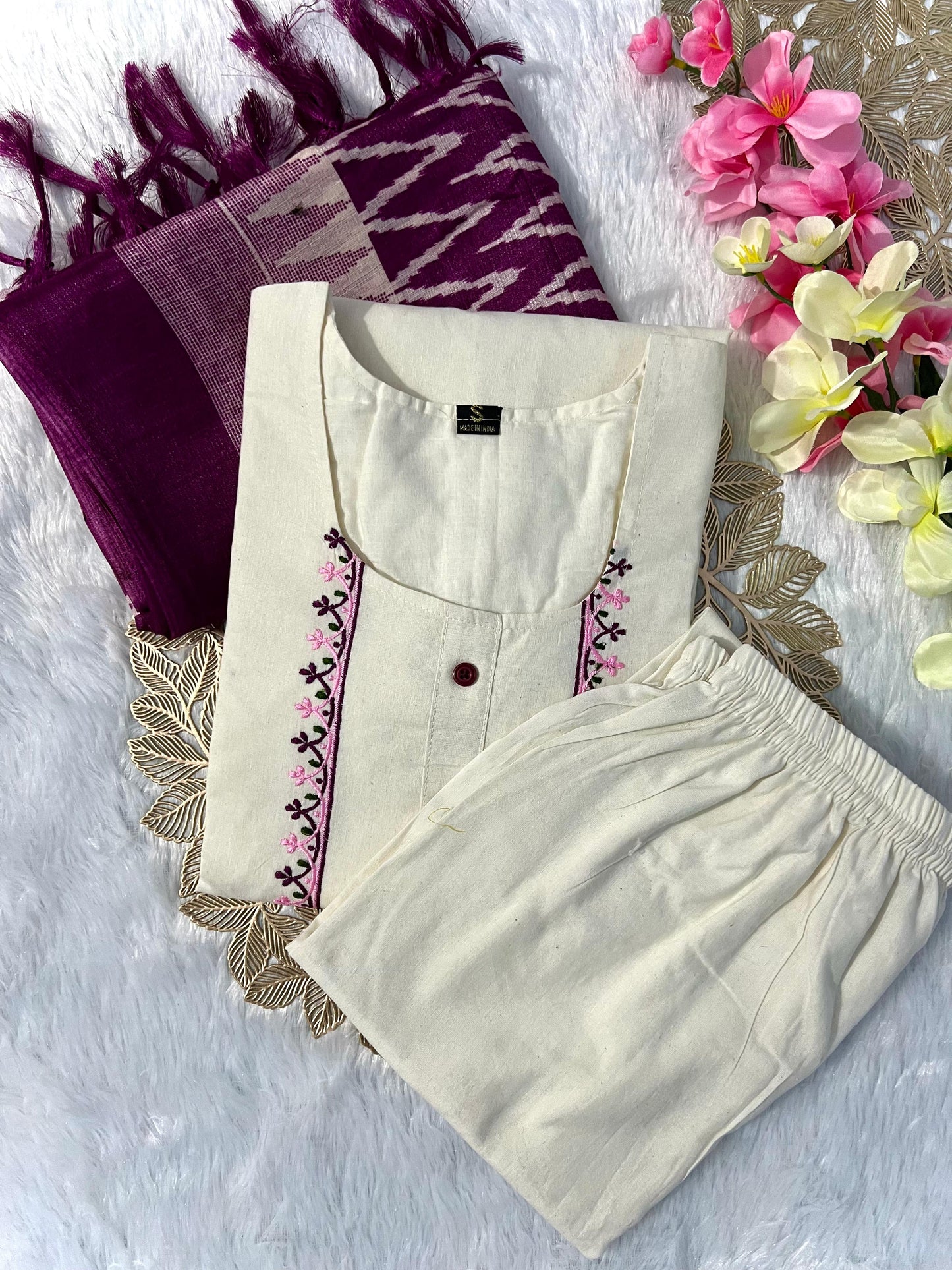 New Designers Kurti Pent Dupatta Set - Swaraas