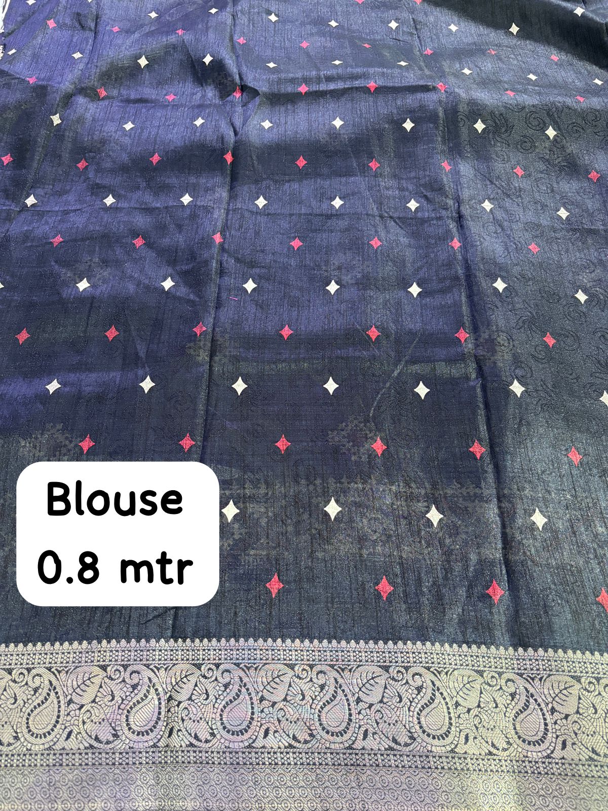 pure benny cotton saree with jacquard border - Swaraas