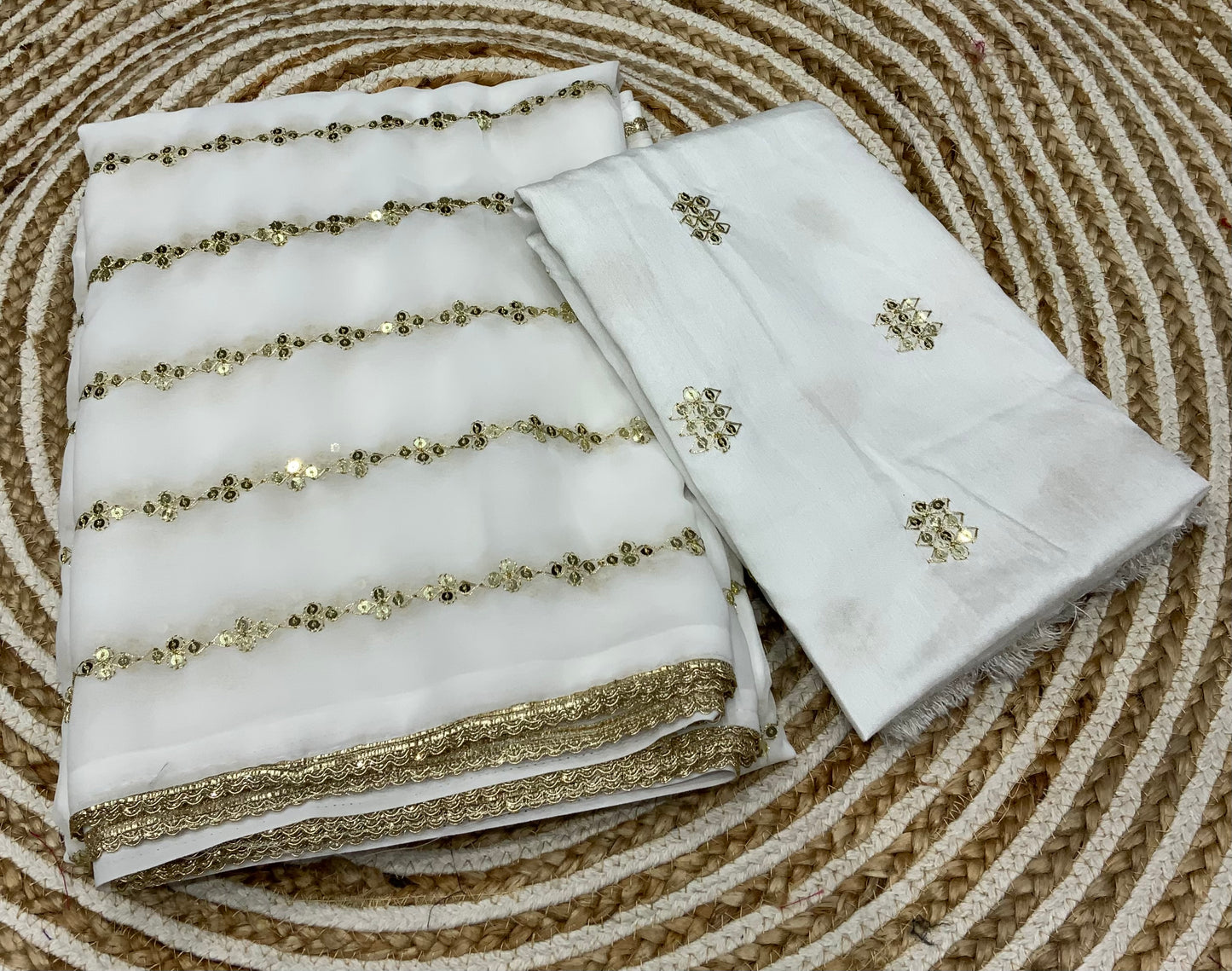 Designer Handwork Georgette Saree with work blouse