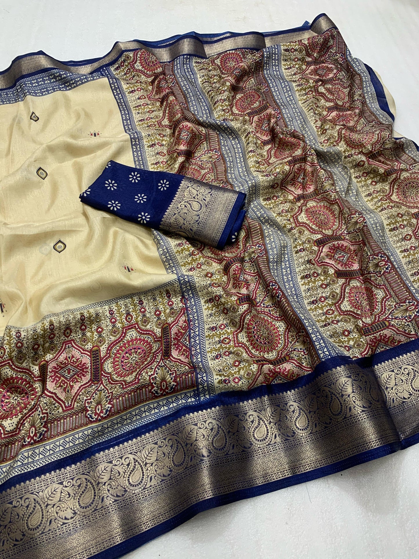 pure benny cotton saree with jacquard border