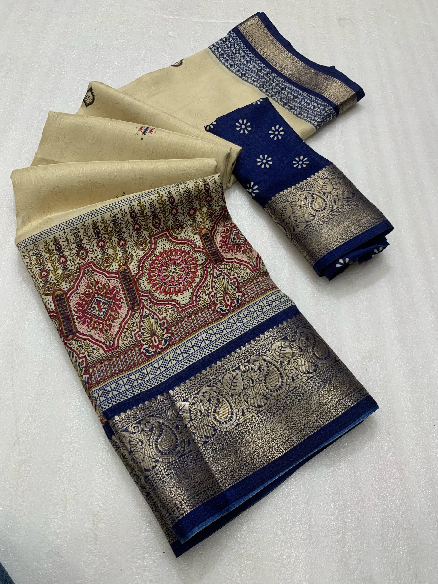 pure benny cotton saree with jacquard border