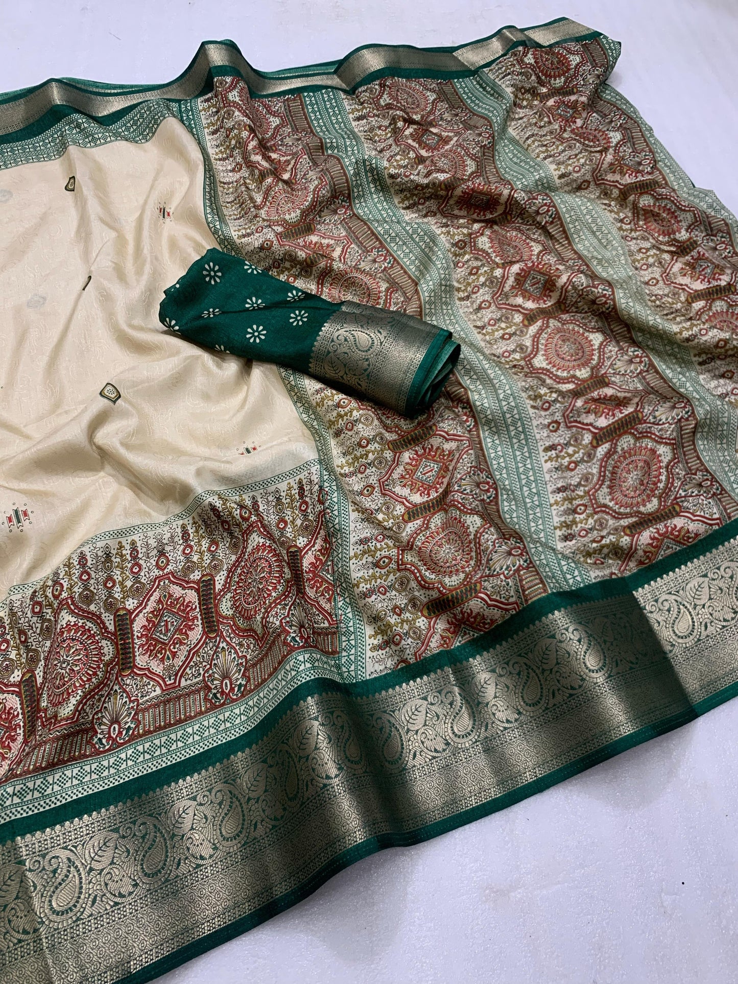 pure benny cotton saree with jacquard border