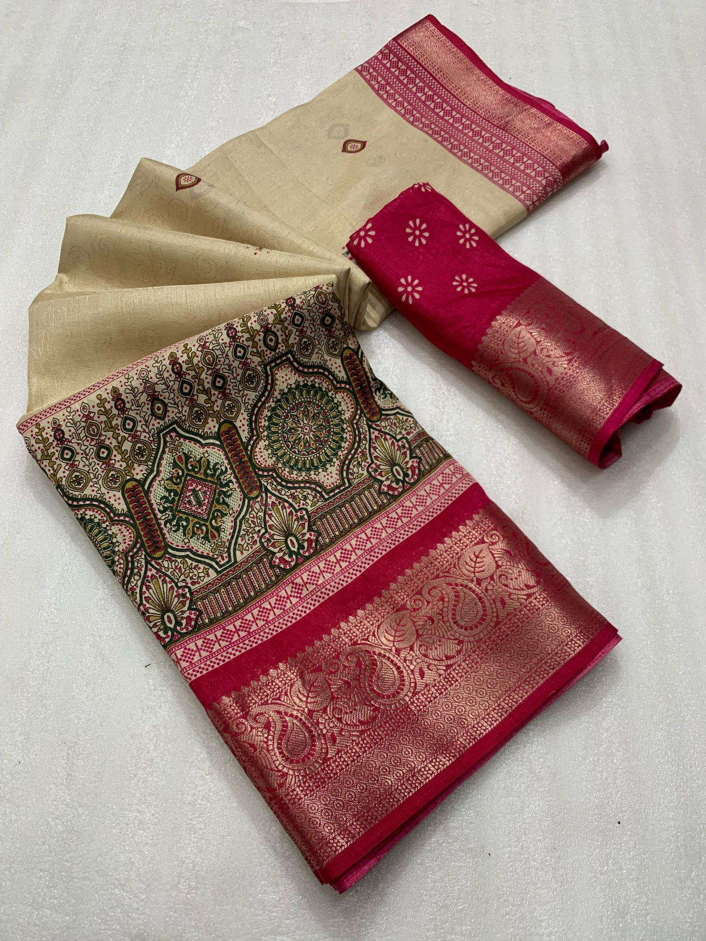 pure benny cotton saree with jacquard border