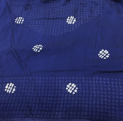 Pure Chanderi Cotton Saree with Traditional Batik Print & Matching Blouse – Lightweight Ethnic Wear | Swaraas.in