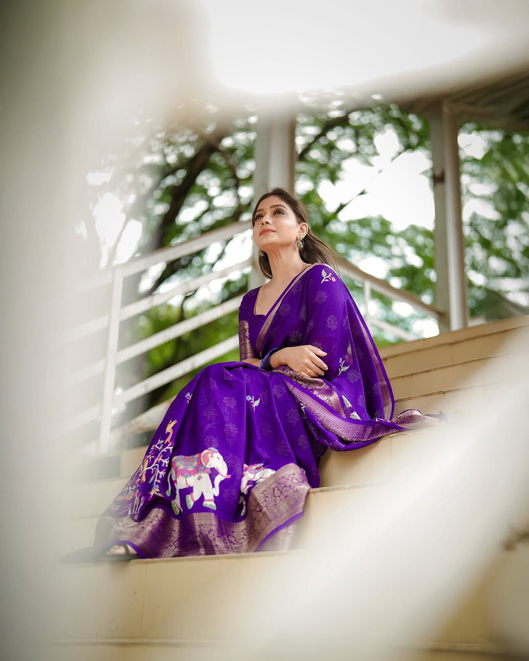 VIRANSHI | heavy Tussur Silk Saree with Zaal pattern all over Saree