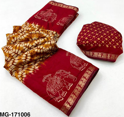 Soft Mangalgiri Mul Cotton Saree with Designer Patola Print, Rich Pallu & Viscose Zari Peacock Border