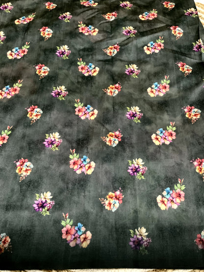 Elegant Tussar Silk Saree with All-Over Floral Print – Trending Summer Ethnic Wear | Swaraas.in