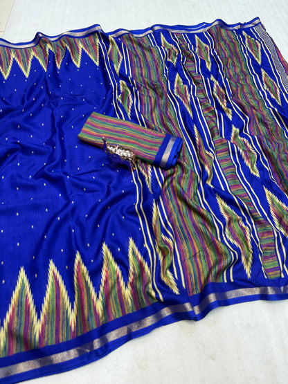Women Printed Saree with Blouse Piece
