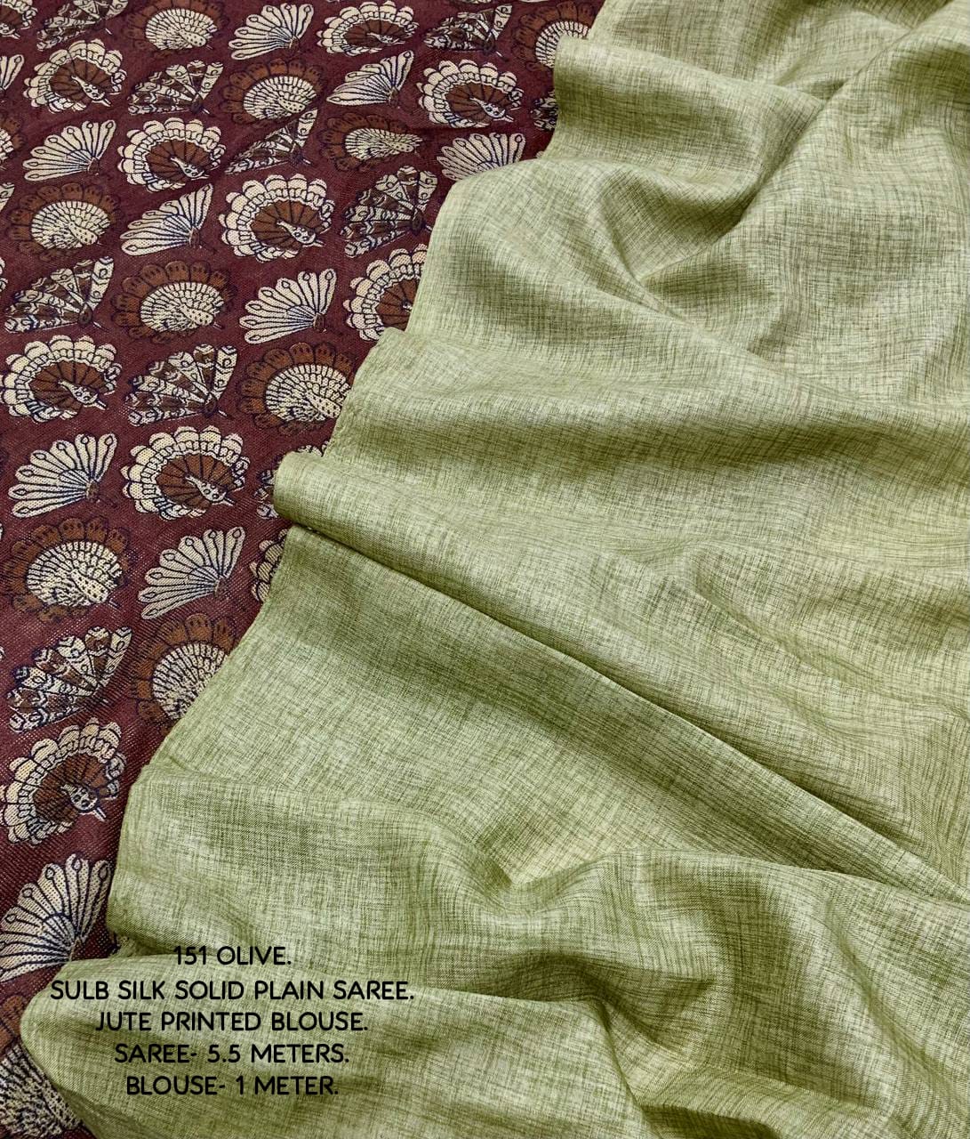 Soft solid plain saree with slub woven design in poly manipuri silk