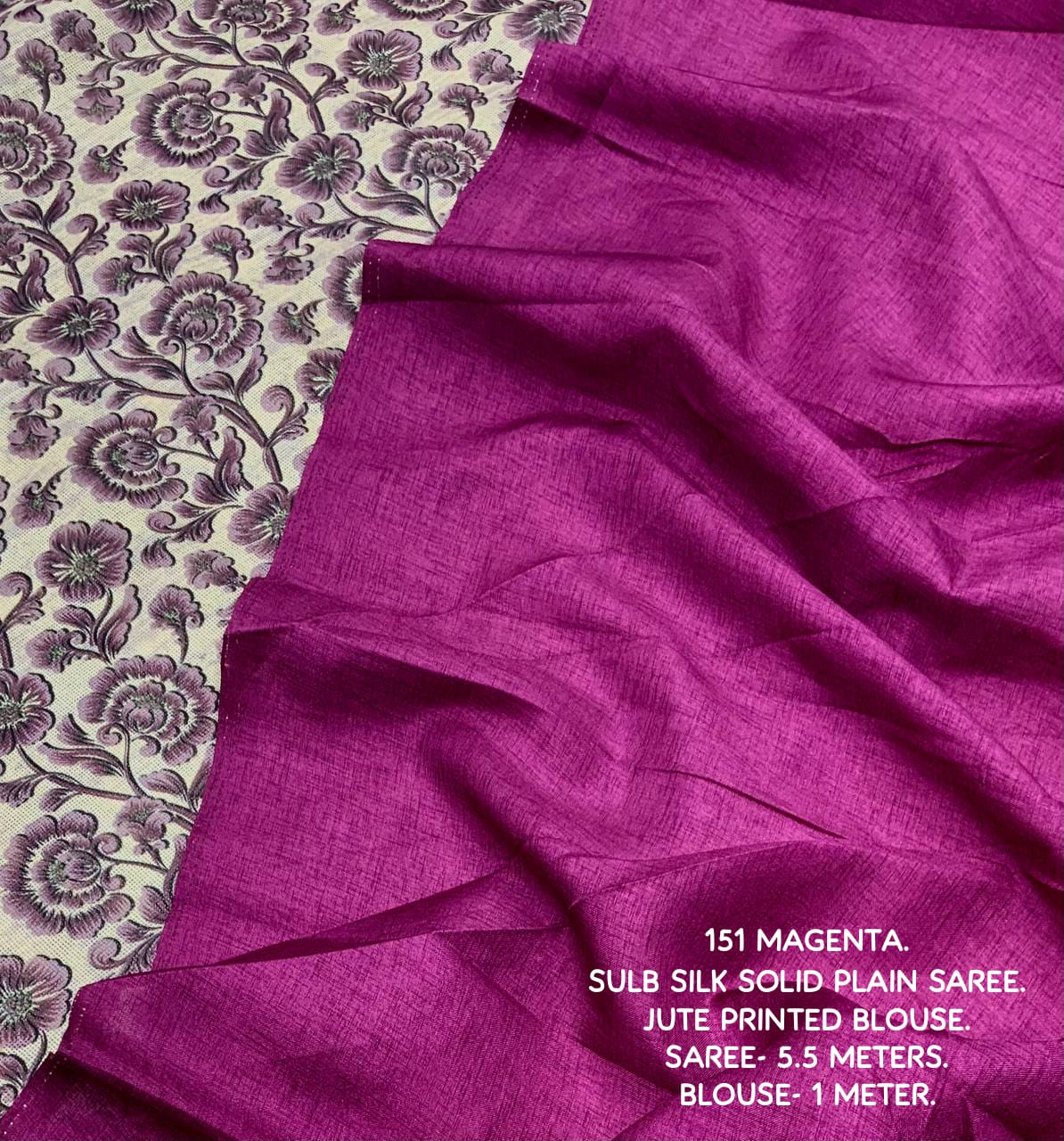 Soft solid plain saree with slub woven design in poly manipuri silk