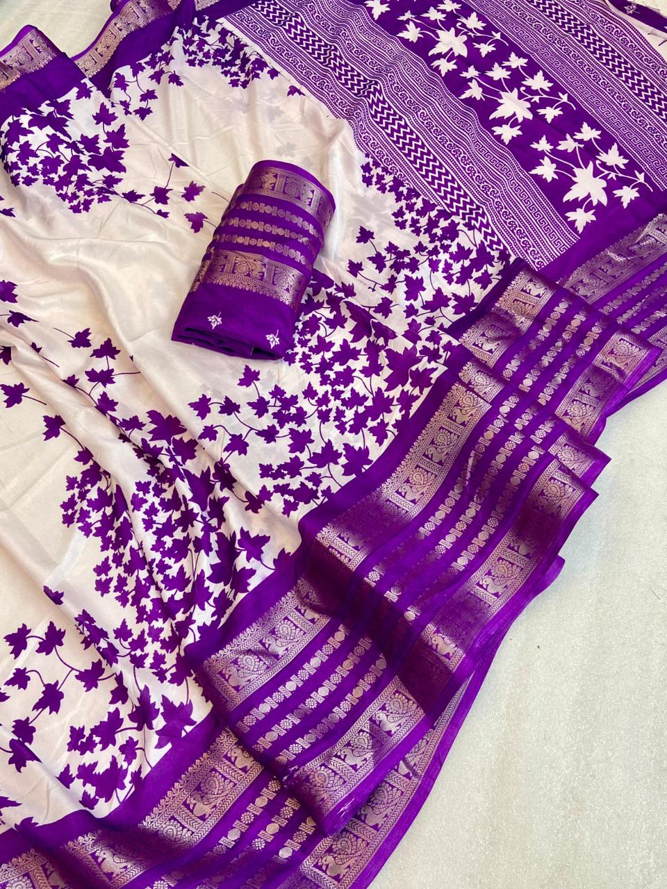 Beautiful Soft Dola Jacquard sarees