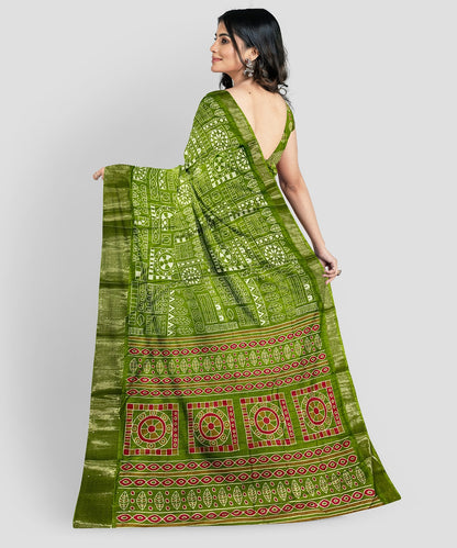 Soft Cotton Crape Saree with woven sequence design all over. - Swaraas