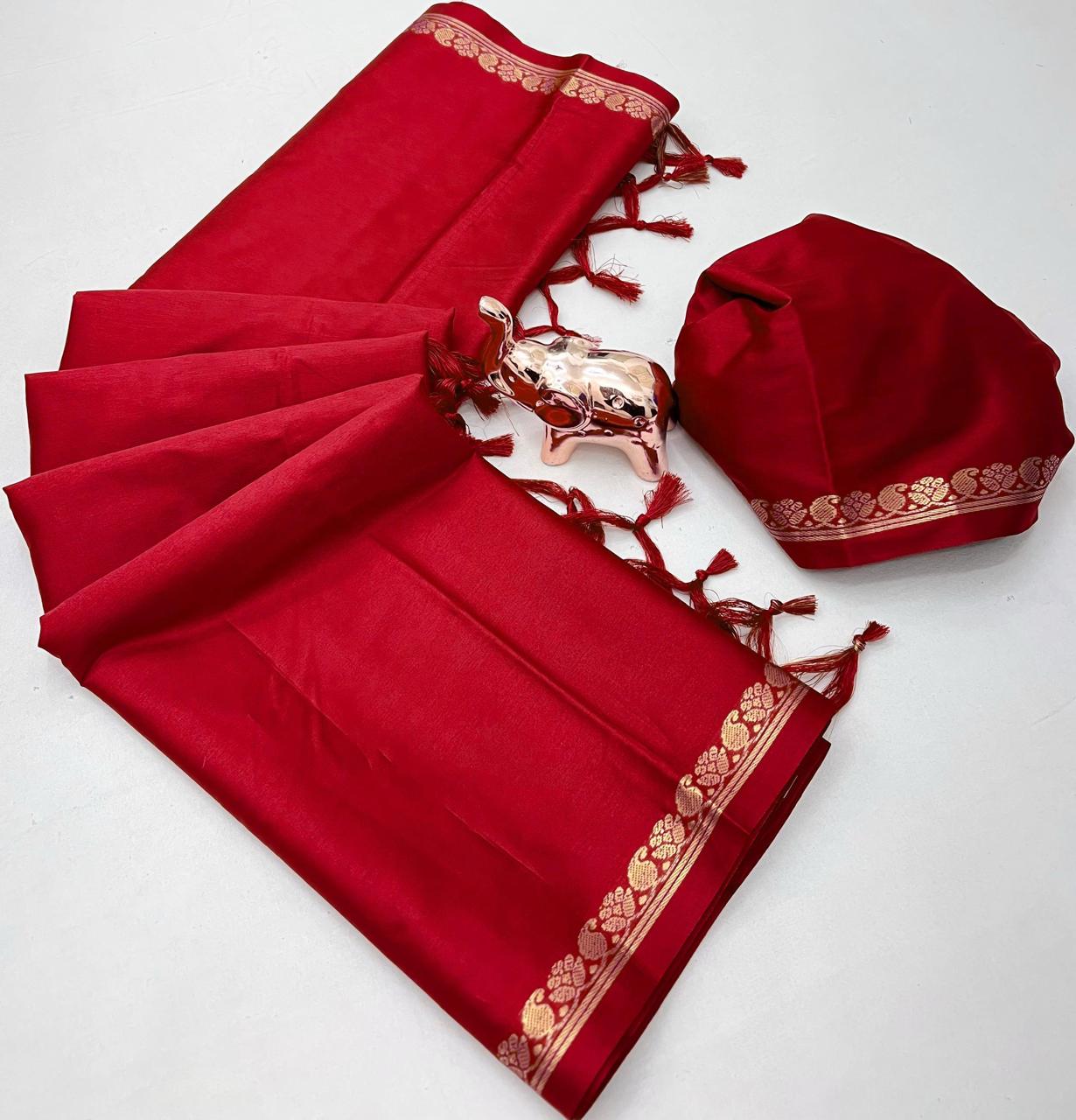 Pure mysure silk 5/5  mango jari Fancy Border Sarees chit pallu