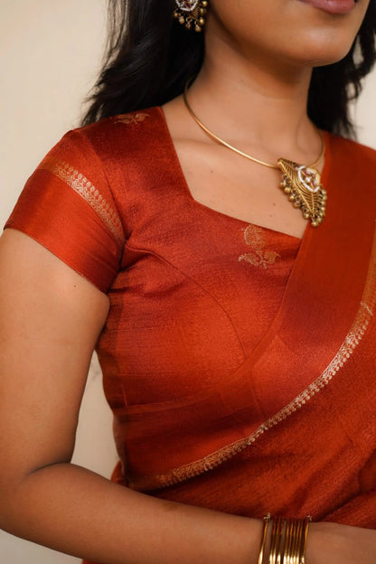 Pure Khadi Viscose Sartin Border Georgette, crafted for New Trends 🪷