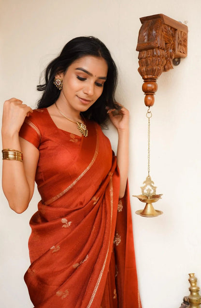 Pure Khadi Viscose Sartin Border Georgette, crafted for New Trends 🪷