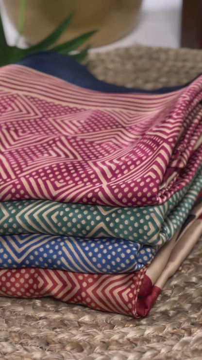 Crafted in soft dull silk with statement fancy prints, this saree blends classic charm with a modern touch 🌸