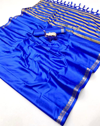 Pure mysure silk 5/5  mango jari Fancy Border Sarees chit pallu